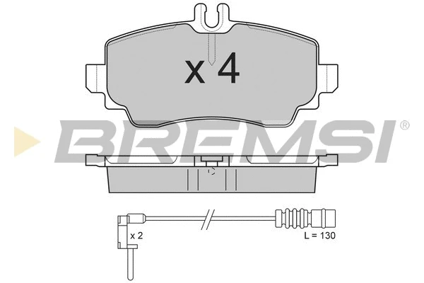 Brake Pad Set, disc brake (BP2763)
