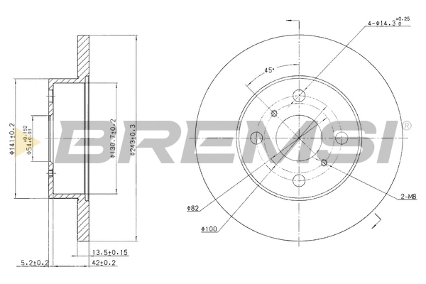Brake Disc (CD6279S)