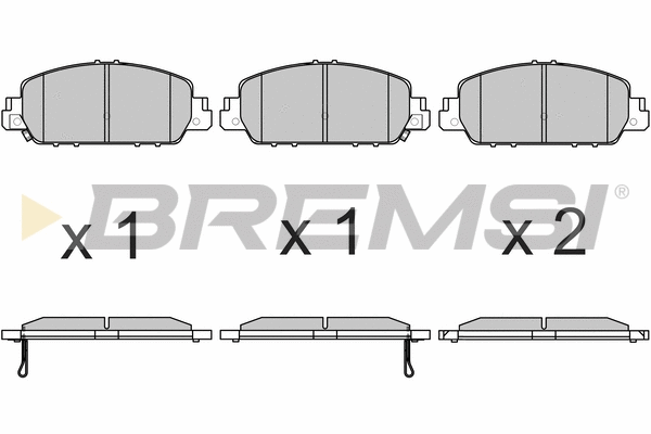 Brake Pad Set, disc brake (BP3673)