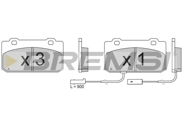 Brake Pad Set, disc brake (BP2608)