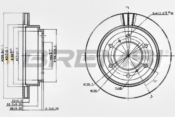 Brake Disc (CD7385V)