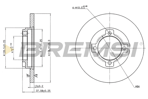 Brake Disc (CD6429S)
