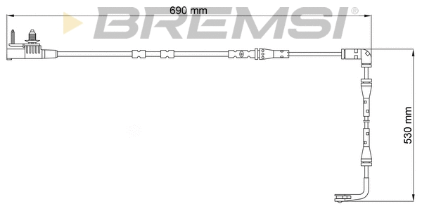 Warning Contact, brake pad wear (WI0909)