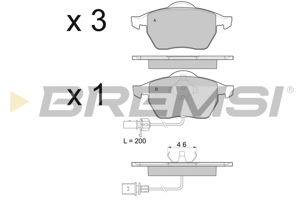 Brake Pad Set, disc brake (BP2978)