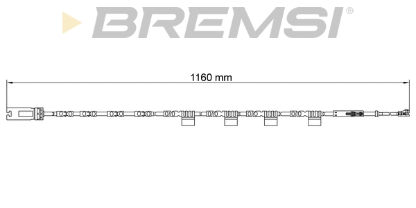 Warning Contact, brake pad wear (WI0938)