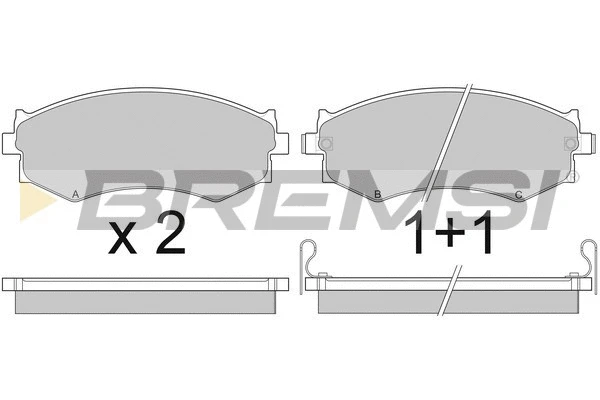 Brake Pad Set, disc brake (BP2439)