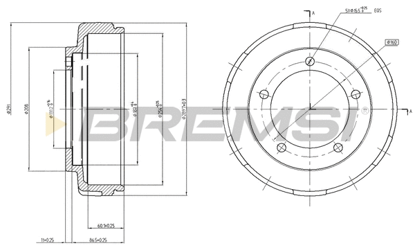 Brake Drum (CR5647)