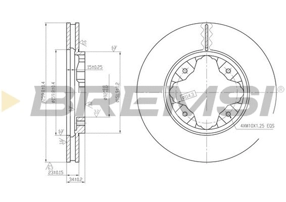 Brake Disc (CD6450V)