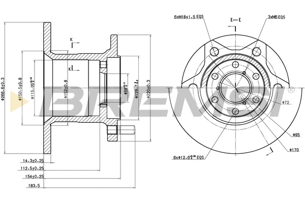 Brake Disc (CD6254S)