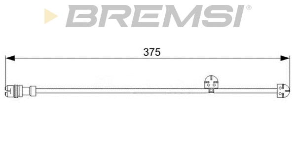 Warning Contact, brake pad wear (WI0744)