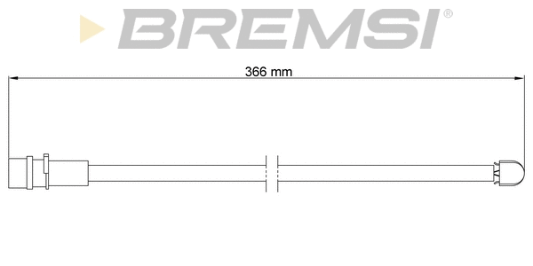 Warning Contact, brake pad wear (WI0554)
