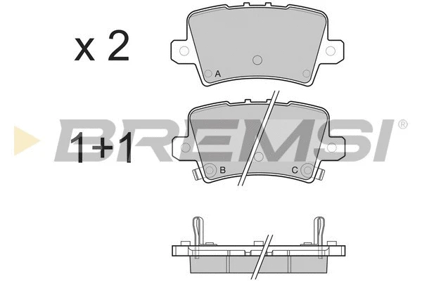 Brake Pad Set, disc brake (BP3246)