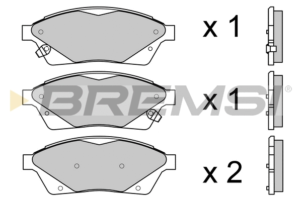 Brake Pad Set, disc brake (BP3694)