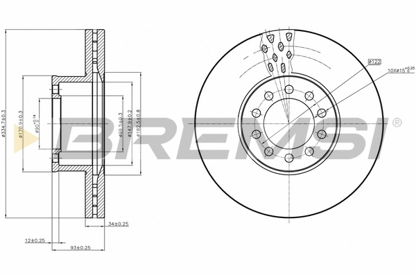 Brake Disc (CD5330V)