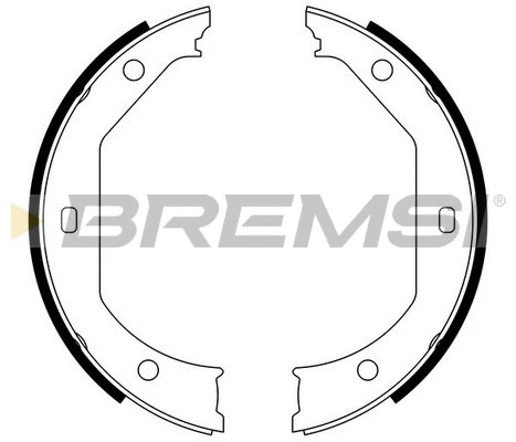 Brake Shoe Set, parking brake (GF0080)