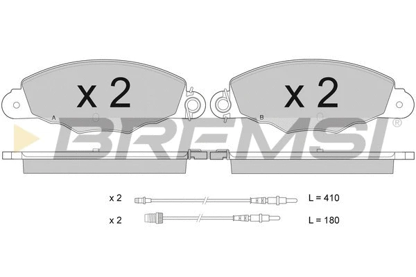 Brake Pad Set, disc brake (BP2930)