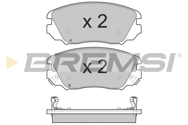 Brake Pad Set, disc brake (BP3376)