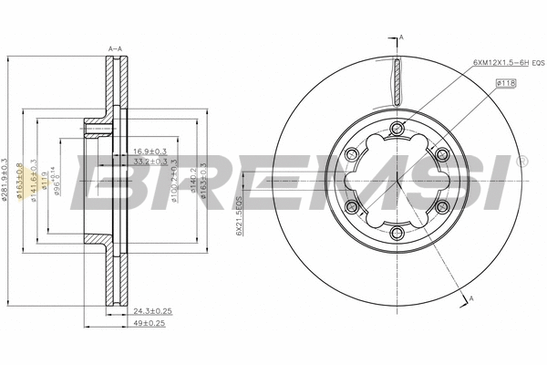 Brake Disc (CD5262V)