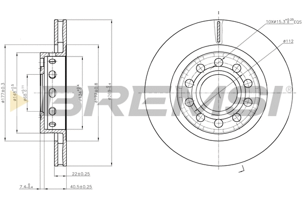 Brake Disc (CD8181V)
