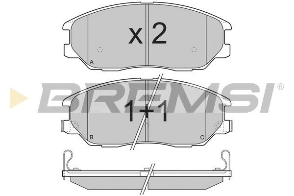 Brake Pad Set, disc brake (BP3281)