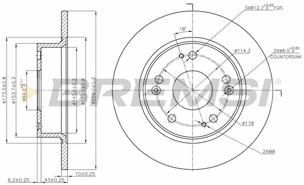 Brake Disc (CD7390S)