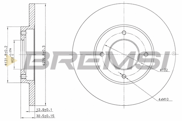 Brake Disc (CD6282S)