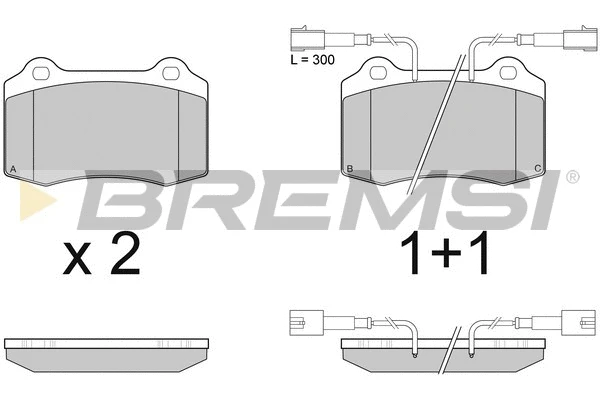Brake Pad Set, disc brake (BP2979)