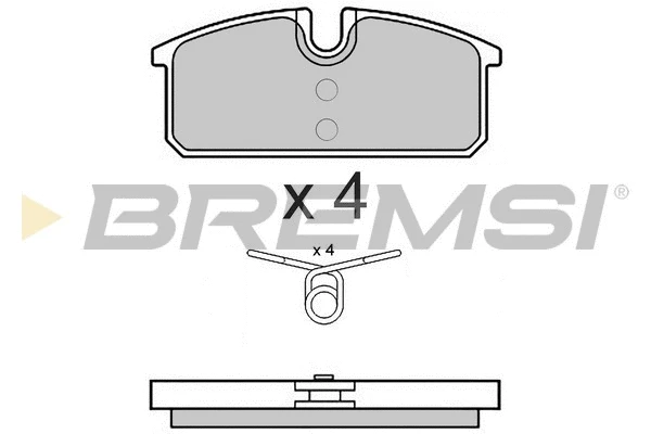 Brake Pad Set, disc brake (BP3542)