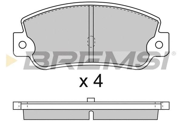 Brake Pad Set, disc brake (BP2714)