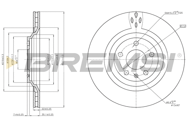 Brake Disc (CD8546V)