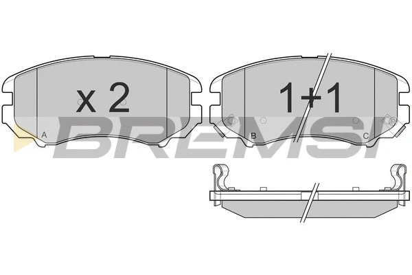 Brake Pad Set, disc brake (BP3146)