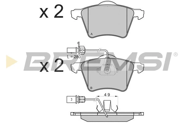 Brake Pad Set, disc brake (BP2900)