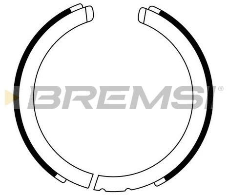 Brake Shoe Set, parking brake (GF0875)