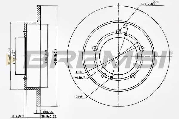 Brake Disc (CD6351S)