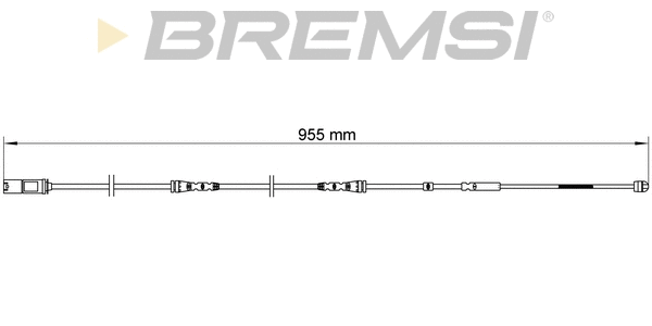 Warning Contact, brake pad wear (WI0687)