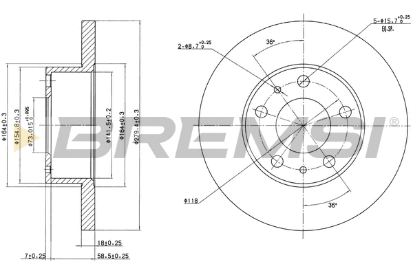 Brake Disc (CD6758S)
