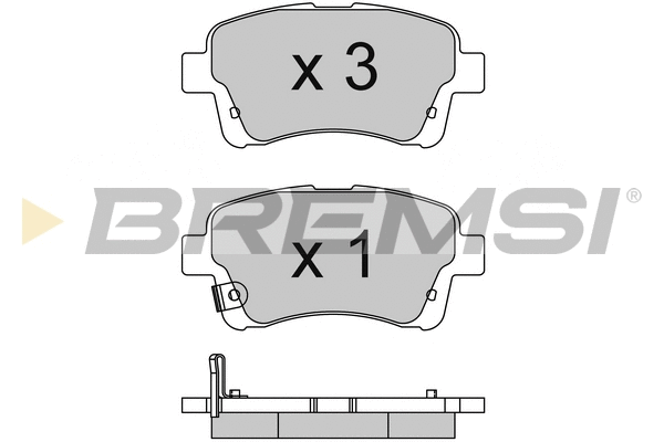 Brake Pad Set, disc brake (BP3740)