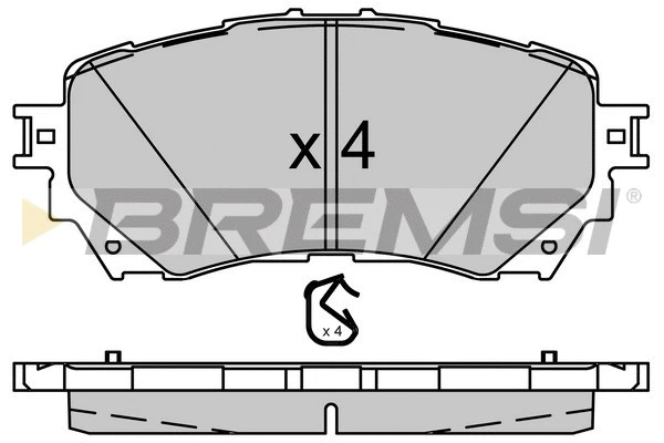 Brake Pad Set, disc brake (BP3554)