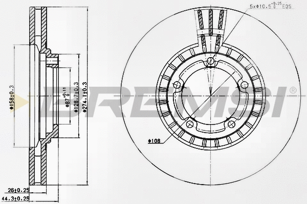 Brake Disc (CD7658V)