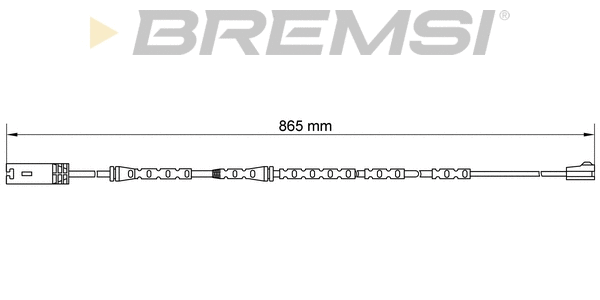 Warning Contact, brake pad wear (WI0675)