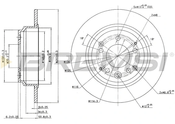 Brake Disc (CD6672S)