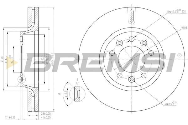 Brake Disc (CD7601V)