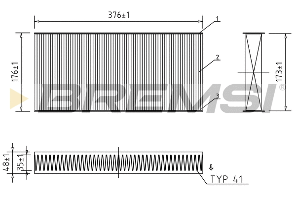 Filter, cabin air (FC0403C)