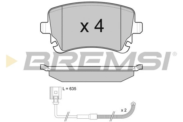 Brake Pad Set, disc brake (BP3087)