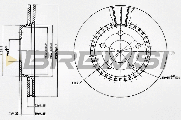 Brake Disc (CD6190V)