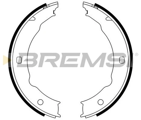 Brake Shoe Set, parking brake (GF0387)