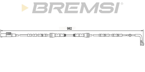 Warning Contact, brake pad wear (WI0679)