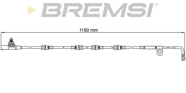 Warning Contact, brake pad wear (WI0630)