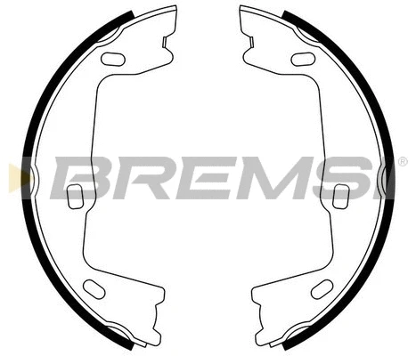 Brake Shoe Set, parking brake (GF0349)