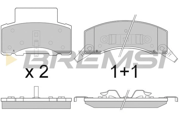 Brake Pad Set, disc brake (BP2886)